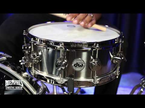 DW 14x5.5 Collector's Series Stainless Steel Snare Drum with Nickel Hardware (DRVL5514SPK)