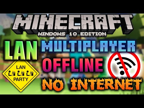 How to Play Minecraft Windows 10 Edition Multiplayer LAN OFFLINE | Quick & Easy Tutorial