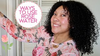 5 WAYS TO USE ROSE WATER 💐