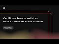 CRL Vs OCSP Difference Between CRL And OCSP Encryption Consulting