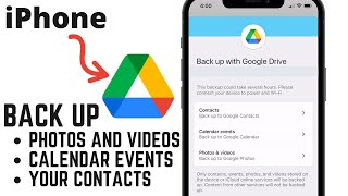 How to Back Up iPhone Data With Google Drive