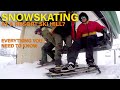 SNOWSKATE Etiquette At The Hill First Timers Must Watch