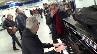 Opera Man Bumps Into Boogie Man - Station Erupts