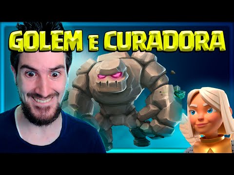 IMBATÍVEL! GOLEM E CURADORA NO CLASH ROYALE!