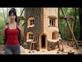 TIMELAPSE - Off Grid Survival Shelter | Giant Tree Bunker Build in the Wild DEFAULT Thumbnail