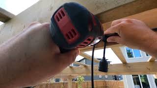 How to install string lights on a pergola