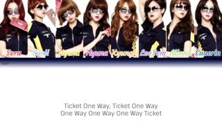 9MUSES (나인뮤지스) - TICKET (티켓) Color Coded Lyrics (Han/Rom/Eng)