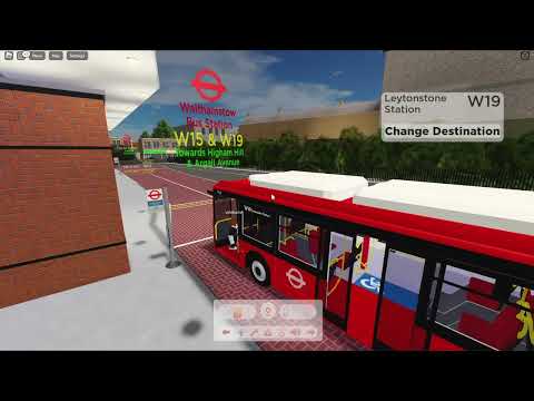 Roblox London & East Bus Simulator Caetano E-City Route W19 Walthamstow Argall-Leytonstone Station