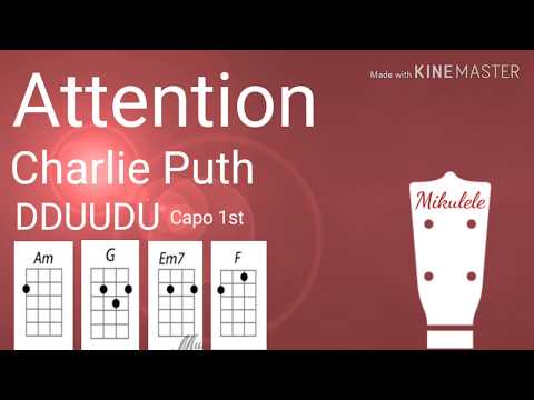 Attention - Charlie Puth ukulele tutorial / play-a-long