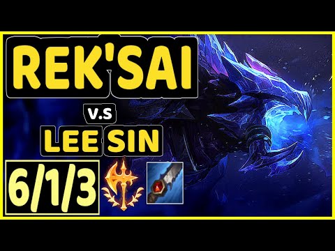 JANKOS (REK'SAI) vs LEE SIN - 6/1/3 KDA JUNGLE CHALLENGER GAMEPLAY - EUW