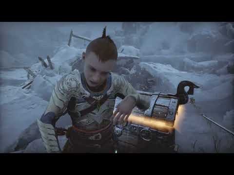 Atreus tries to open the chest God of War Ragnarok Ps 5 Funny moments !!!