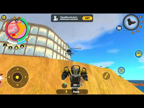 Rope Hero 3 (BD Assault Machine Fight on Fight) | Police Car on The River | Games Kon | 4K Gameplay