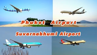 จุดชมวิว สนามบิน ภูเก็ต & สนามบินสุวรรณภูมิ #airplane