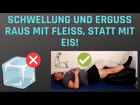 Knee swelling - getting fluid out - cruciate ligament early phase