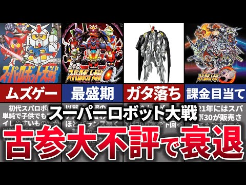 【ゆっくり解説】全盛期の1/2減&hellip;クソゲー化して衰退した名作の歴史を解説【スーパーロボット大戦】