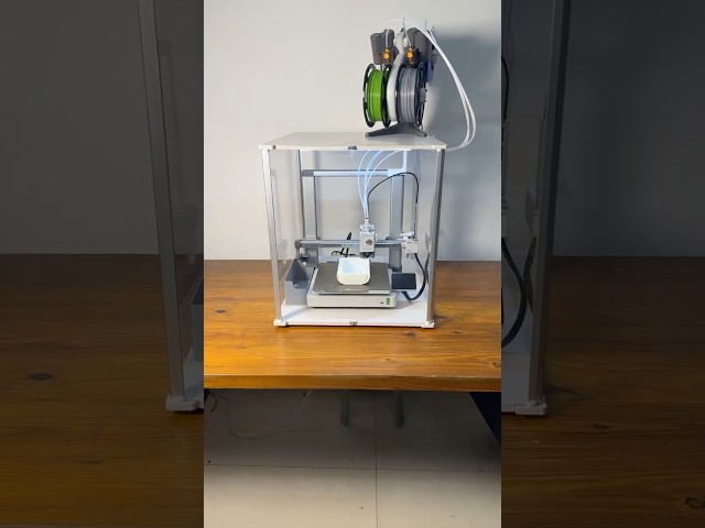Vídeo relacionado con Carcasa de Impresora 3D con Iluminación AMS LED para Bambu Lab A1 con AMS Lite Carcasa Protectora Ignífuga a Prueba de Polvo y Temperatura Constante-810 * 590 * 580mm (Grey)