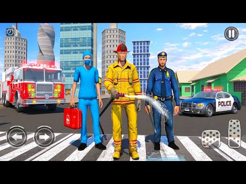 911 Emergency Rescue Operator - Sheriff, Fireman and Doctor Simulator -  Android Gameplay
