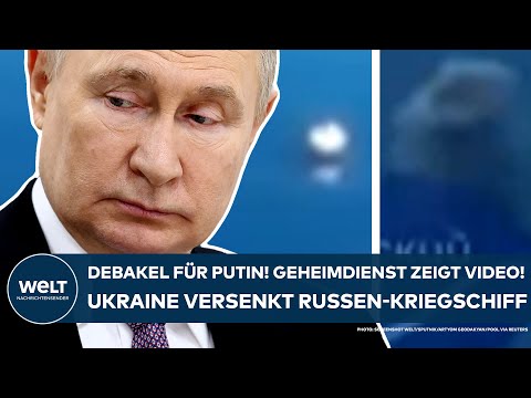 UKRAINE-KRIEG: Debakel für Putin! Geheimdienst veröffentlicht Video! Russen-Kriegsschiff versenkt!
