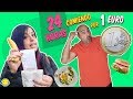 🍎 24 HORAS COMIENDO Por 1€ Al DÍA | Only Spend €1 Food For 24 Hours | Momentos Divertidos