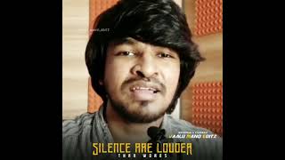 power of silence  Attitude Whatsapp Status Tamil  