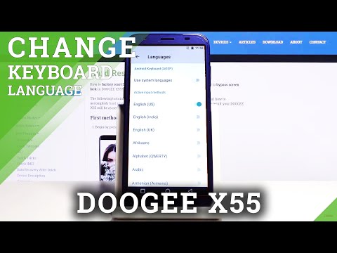 How to Change Keyboard Language in DOOGEE X55 – Keyboard Settings