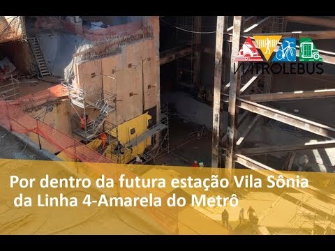 Por dentro da futura estação Vila Sônia, da Linha 4-Amarela do Metrô