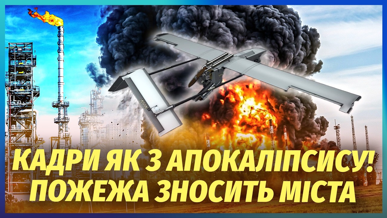 Поки ви спали! ПІДІРВАЛИ ГІГАНТСЬКИЙ НАФТОЗАВОД РФ. Місто в диму. Над Саратов