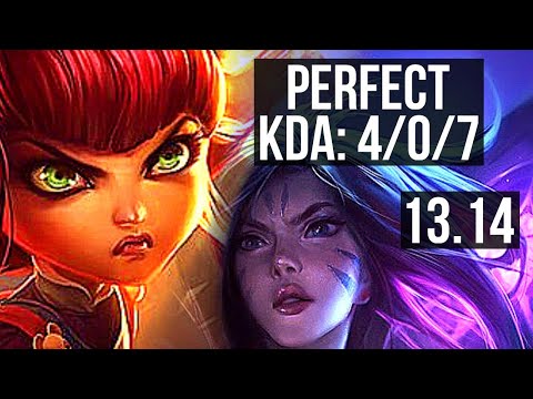 ANNIE vs KAI'SA (MID) | 4/0/7, 71% winrate | KR Challenger | 13.14