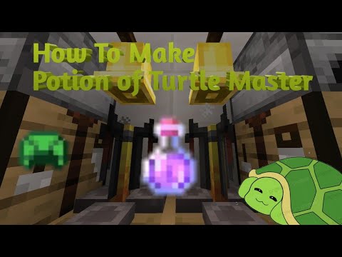 How to make a potion of Turtle Master ||Minecraft Indonesia