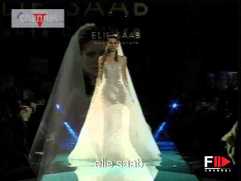"Elie Saab" Autumn Winter 2001 Bridalwear 2 of 2 Paris & Rome by FashionChannel