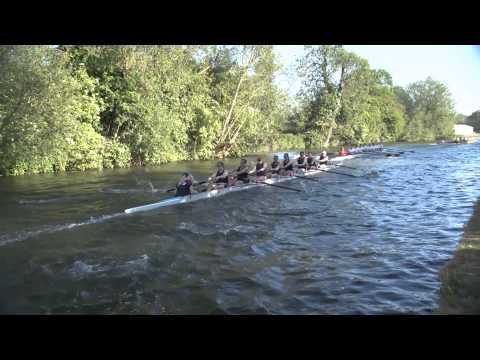 Hughes Hall M1, May Bumps 2015 slow motion [oarstack]