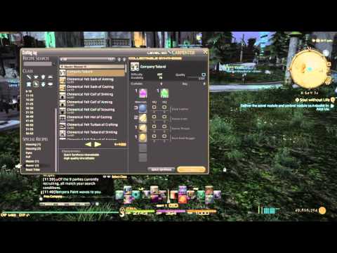 FFXIV:  Master IV Recipes for all Crafters!