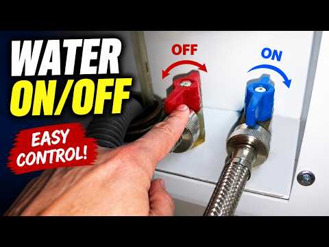 Turning On/Off Water Supply to Washing Machine