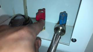 Turning On and Off Water Supply to Washing Machine