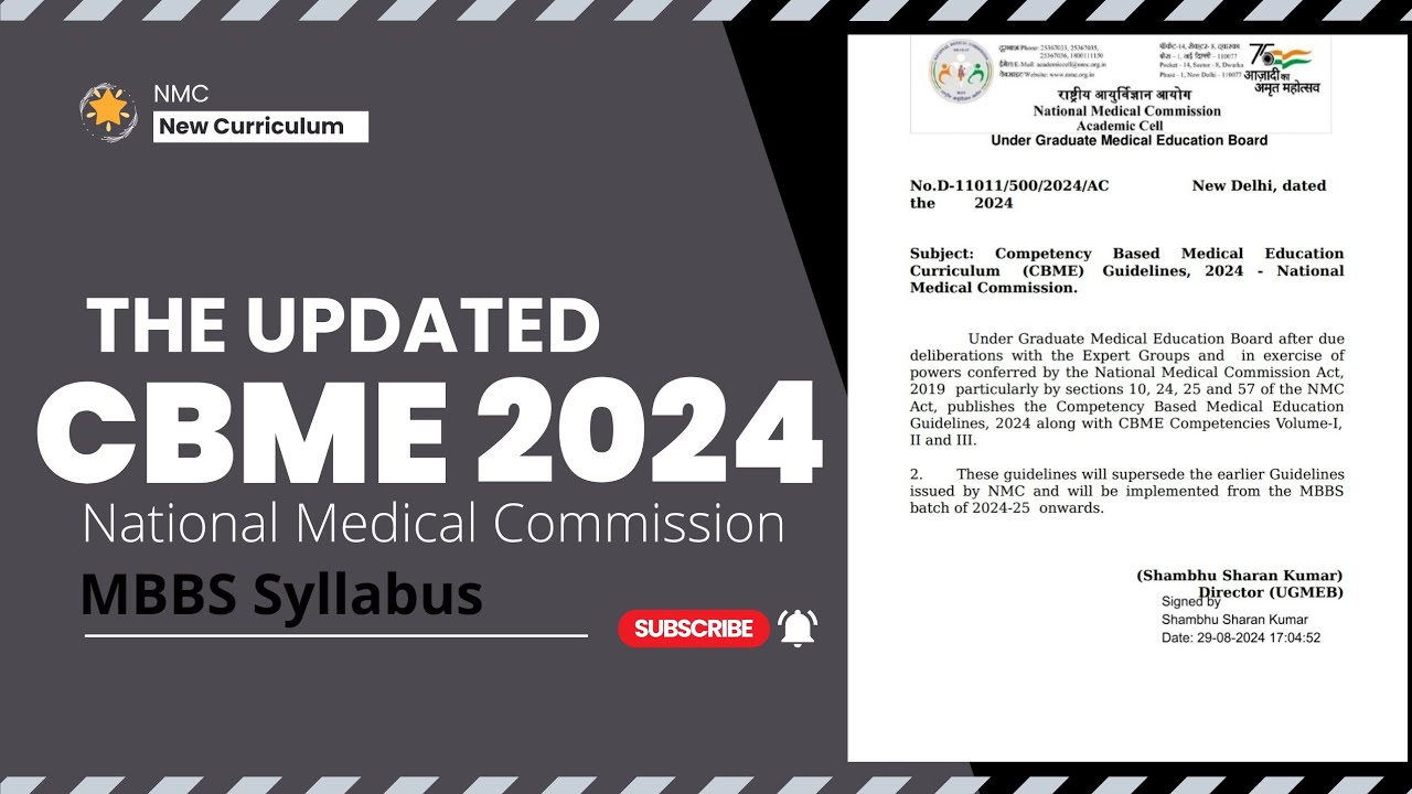 The New CBME Curriculum 2024 by NMC
