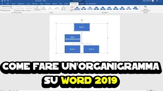 Come fare un organigramma su Word 2019