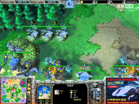 【淡定完美 化解技巧】魔兽争霸大帝解说WCA Fanta vs Zhouxixi LR超清版