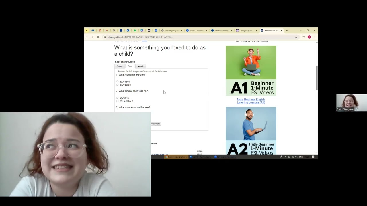 Technology-Enriched Listening / Speaking Lesson Plan - Guided Practice part