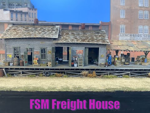 Fine Scale Miniatures Freight House model build