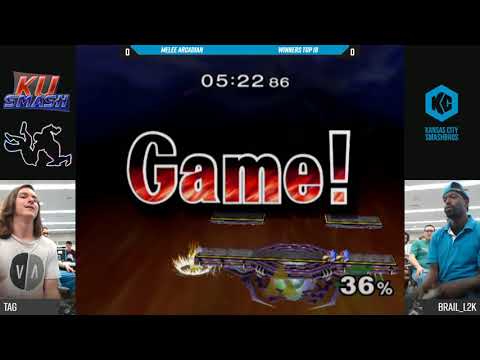 Jayhawk Arcadian 2018 SSBM - TAG (Ganondorf) Vs. Brail_L2K (Falco) - Winners Top 16