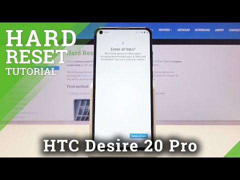 How to Factory Reset HTC Desire 20 Pro – Format Data via Settings