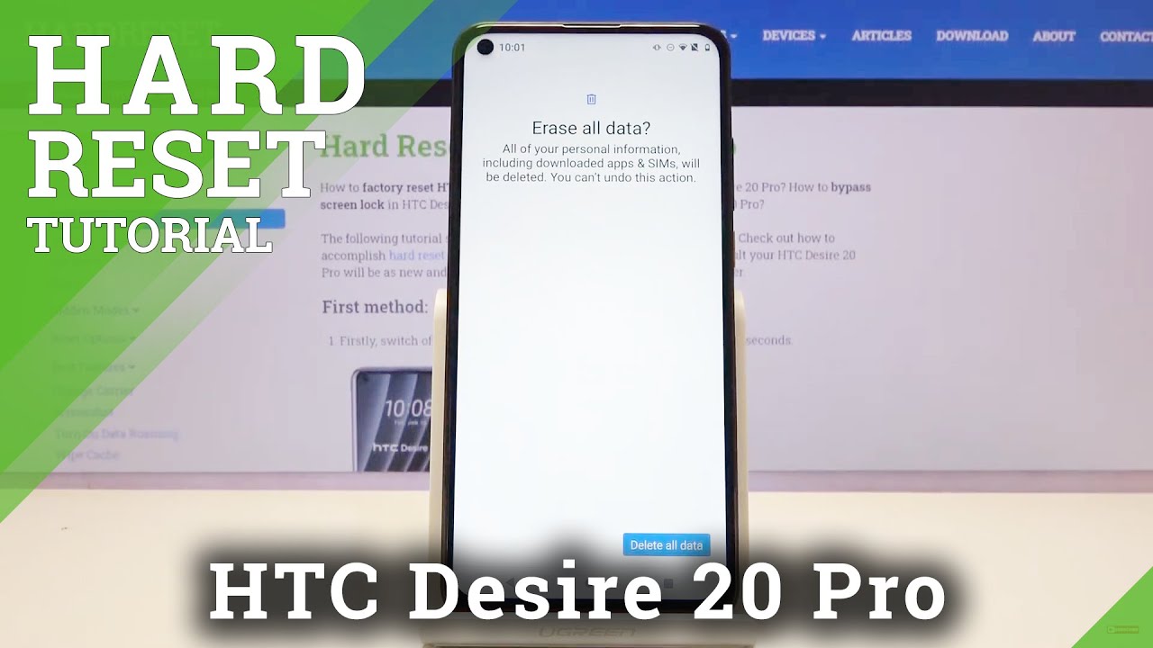 How to Factory Reset HTC Desire 20 Pro – Format Data via Settings