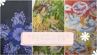 Coloriages terminés Avril 2026 - Finished pages