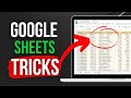 15 POWERFUL GOOGLE SHEETS TIPS & TRICKS (Insanely Useful Productivity Tips For Beginners)