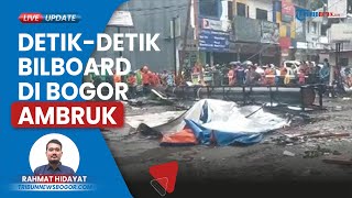 Reklame Iklan di Bogor Ambruk hingga Menimpa Tukang Sate dan Driver Ojol, Korban Akui Rugi Banyak