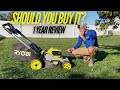 1 YEAR REVIEW Ryobi 21-inch 40V HP Brush-less Crosscut Lawnmower