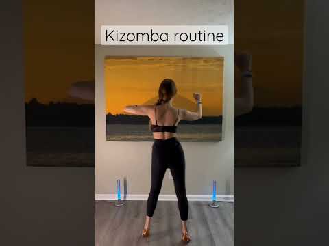 Kizomba routine 🥰 basic steps + Saida #kizomba #dance