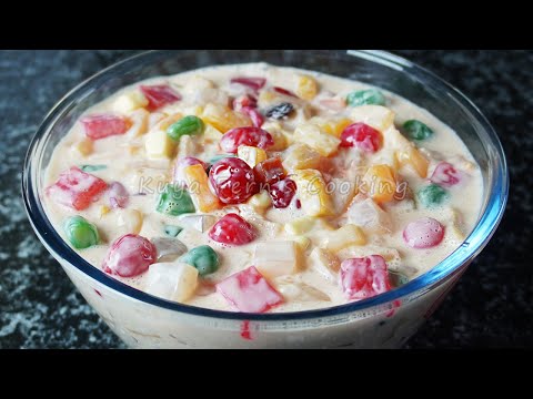 MAY CHERRIES NA ANG FRUIT SALAD!!! HOW TO MAKE SUPER EASY AND INCREDIBLY YUMMY FRUIT SALAD!!!