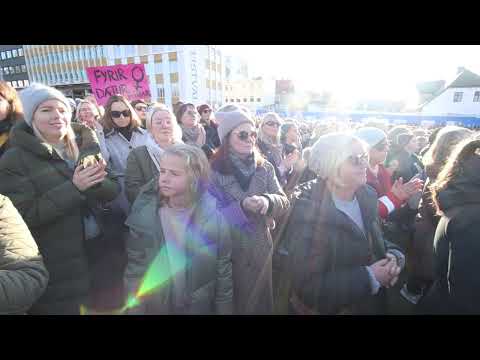 Kvennaverkfall | Women's Strike - Iceland 24th October 2023 - Áfram stelpur