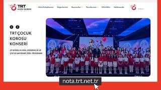 TRT Müzik Dairesi Başkanlığı Web Sayfası yayında. - nota.trt.net.tr